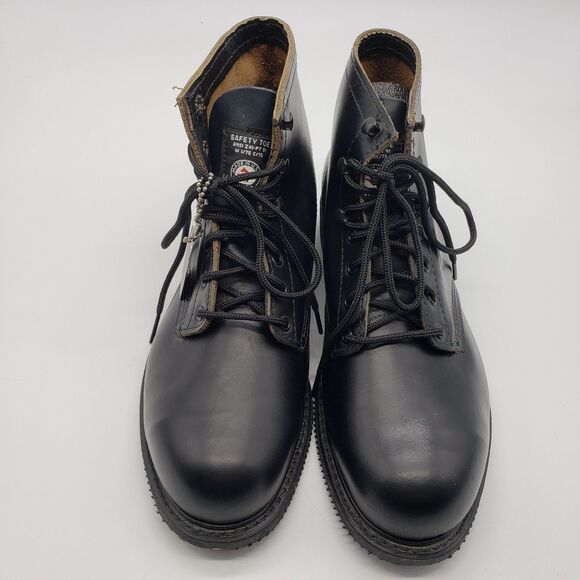 Carolina Steel Toe Work Boots Mens Size 9 Black Made in USA Oil-Resistant - Picture 4 of 13